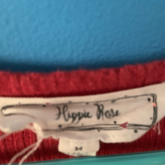 Women’s Red button down t-shirt - Picture 3 of 3